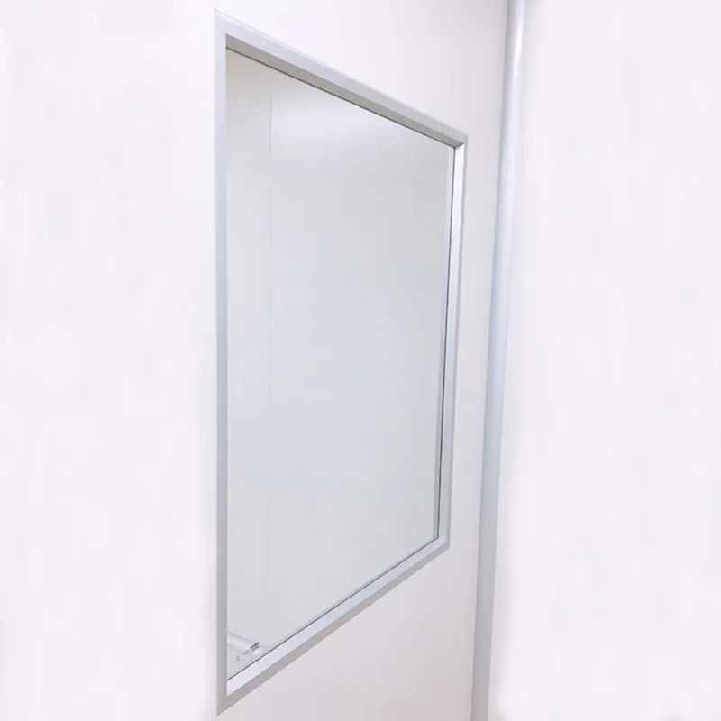 Clean room single glass window